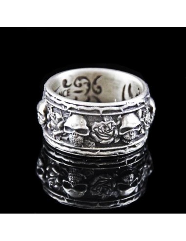 "Skull & Roses Band" Lucky Ring Toutes les collections ici