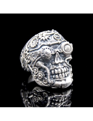 "The Steampunk" Skull Ring Les magasins à Paris et en Île-de-France