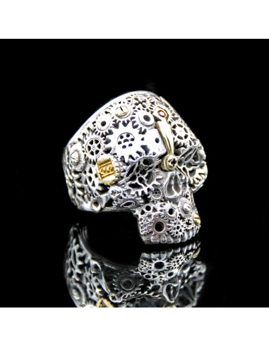 "The Gear 2" Skull Ring Venez acheter