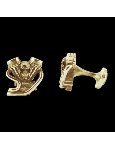 "V-Twin Skull" Cufflinks 2024