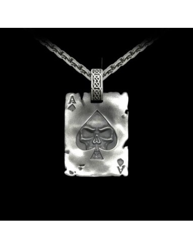 "Card Ace of Spade" Pendant pas cher