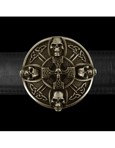 "Skull Celtic Cross" Belt Buckle Les êtres humains sont 