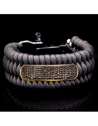 "Croco Skin" Paracord Bracelet Amélioration de cerveau avec