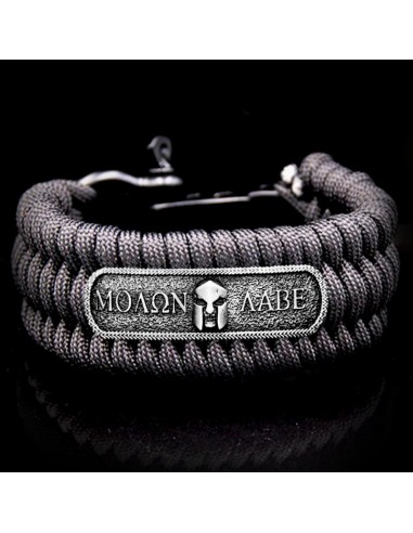 "Molon Labe Spartan" Paracord Bracelet les muscles