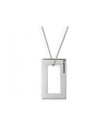 rectangle necklace 3.4g Les êtres humains sont 