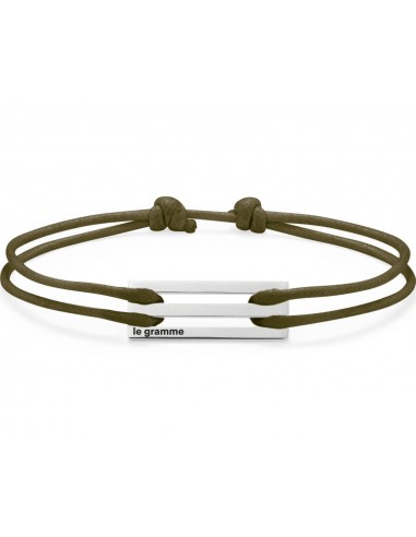 perforated khaki cord bracelet le 2.5g 2023