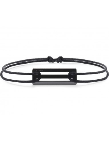 perforated black cord bracelet le 1.7g acheter en ligne