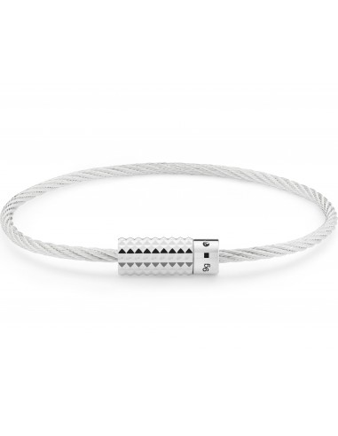 pyramid guilloche cable bracelet le 9g Fin de série