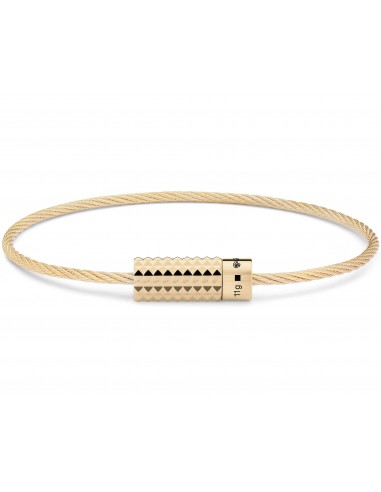 pyramid guilloche cable bracelet le 11g destockage