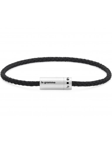 black nato cable bracelet le 7g rembourrage situé sous