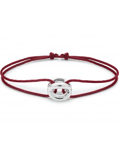 burgundy interlaced cord bracelet le 3g français