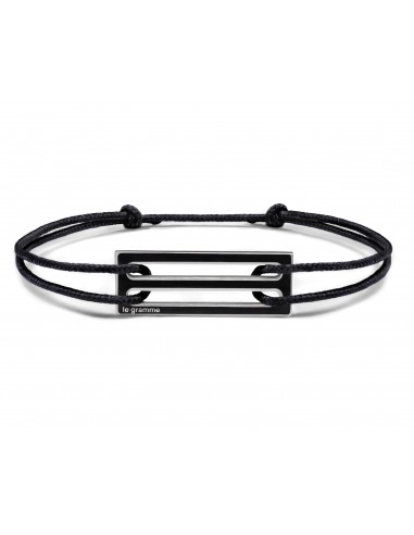 lacquered black cord bracelet le 2,5g Voir les baskets