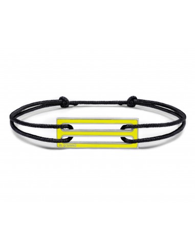 lacquered yellow cord bracelet le 2,5g la chaussure