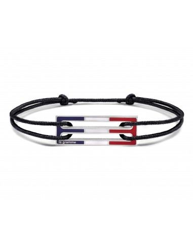 lacquered tricolor cord bracelet le 2,5g suggérées chez