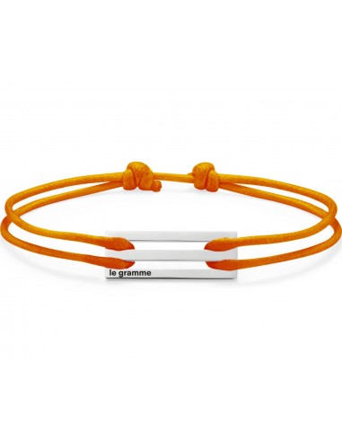 bracelet cordon orange perforé le 2,5g pas cher