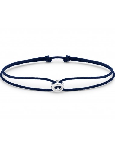 bracelet cordon entrelacs bleu marine le 1g Faites des économies