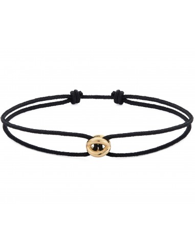 bracelet cordon entrelacs noir le 1g vous aussi creer 