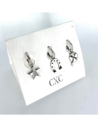 Lot de 3 Boucles d'oreilles - E0095MET store