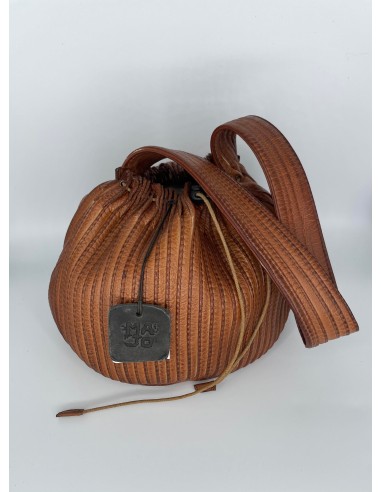 Sac Rond Cuir - Camel vous aussi creer 