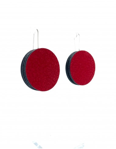 Boucles d'oreilles CIRCLE 02 FIL SMALL - Red pas chere