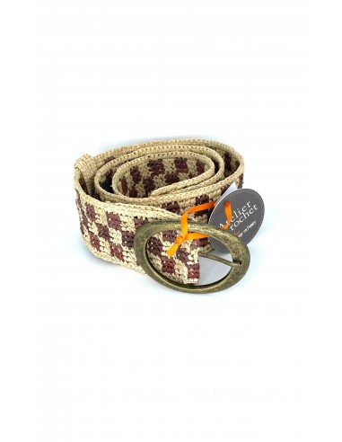 Ceinture CINTOA DAMIER - Café & Ecru votre