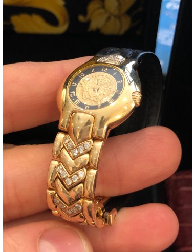 GIANNI VERSACE 18K Yellow Gold Factory Diamonds Medusa Limited Edition Venez découvrir notre 