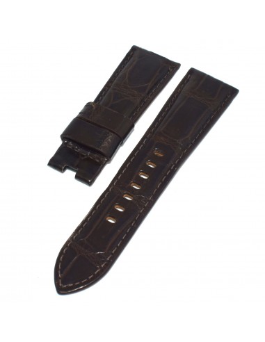 Bracelet crocodile 26/22 mm pour PANERAI rembourrage situé sous