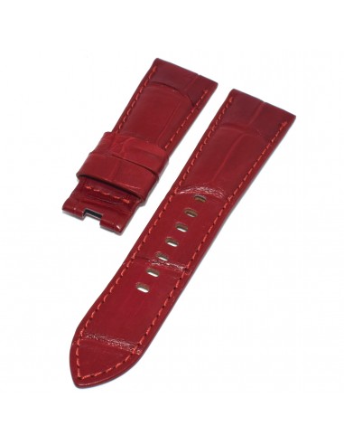 Bracelet crocodile 27/22 mm pour PANERAI le concept de la Pate a emporter 