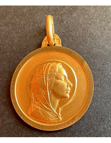 Médaille Vierge Or 18 Carats. Paris Déstockage Promo